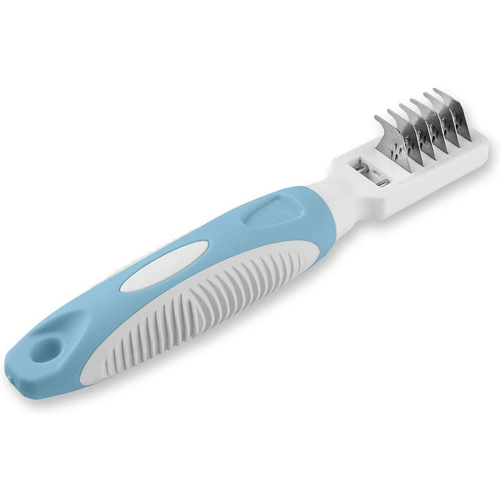 Knots /& Tangles Blue YOUDIWADI Dog Grooming Brush Deshedding Brush-Dog Hair /& Cat Hair Shedding Tool 2 in 1Pet Comb For Safe /& Gentle Dog /& Cat Brush